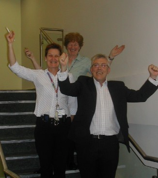 News and Events - Celebration as stairs open